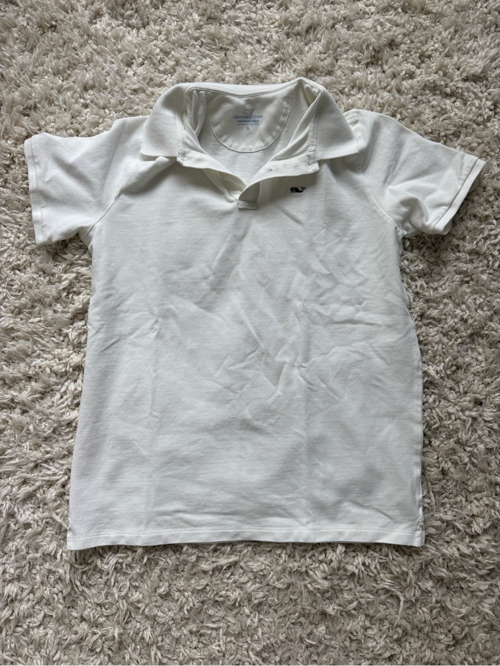 Vineyard Vines White Kids Polo Shirt